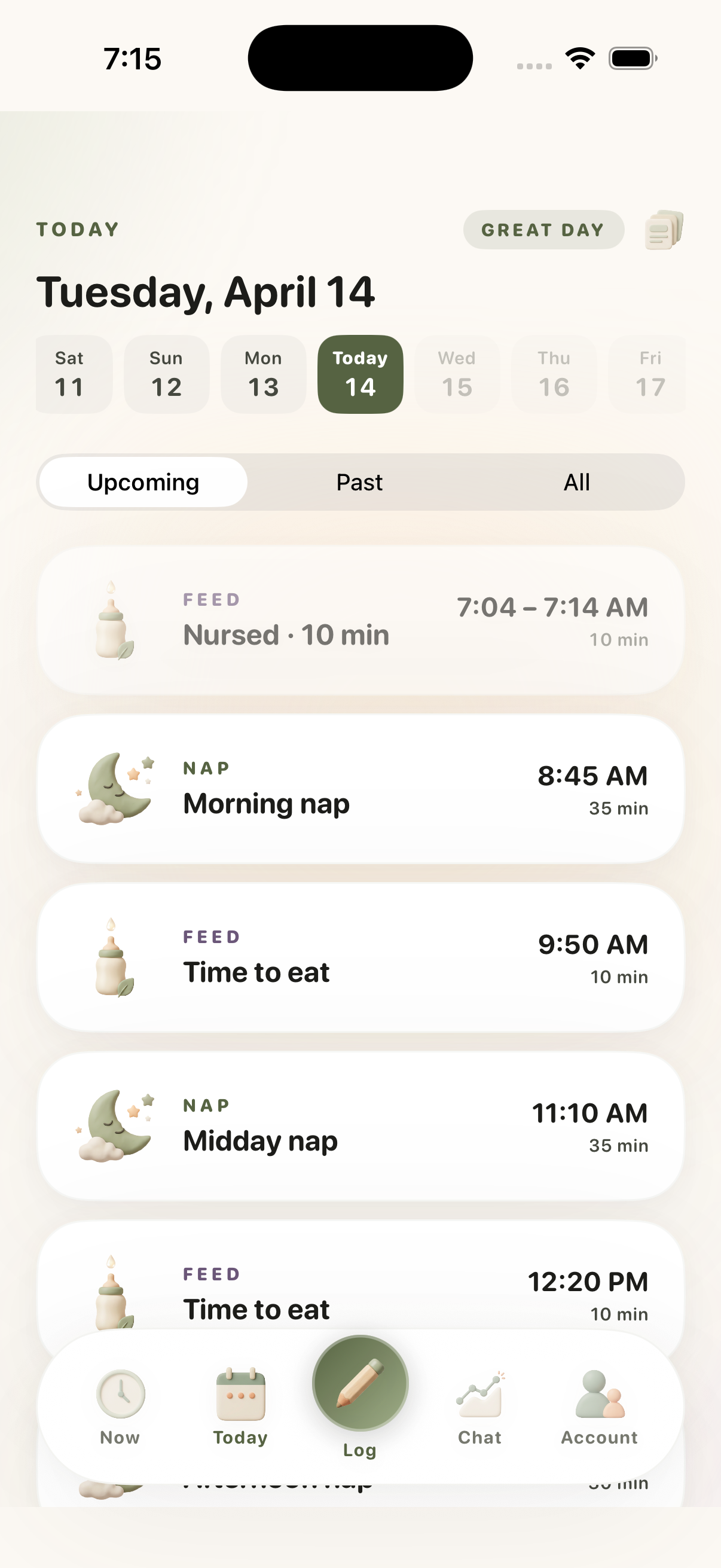 Nurture today view daytime