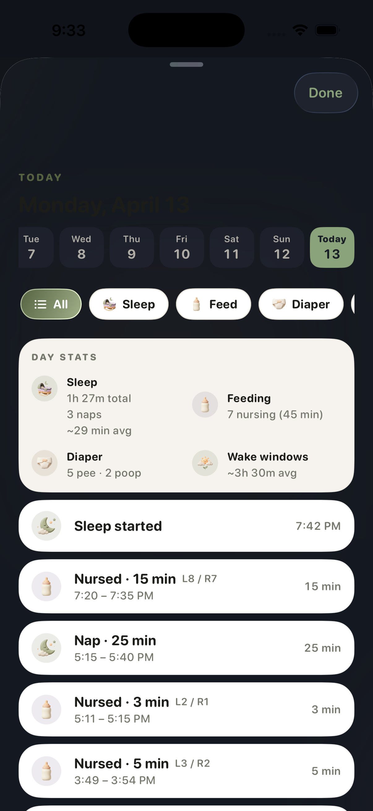 Nurture today view night
