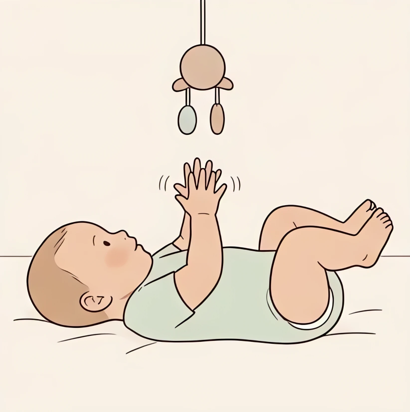 Peaceful baby sleeping showing improved 3-month sleep patterns